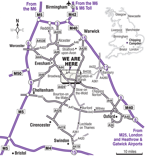 Campden BRI location map