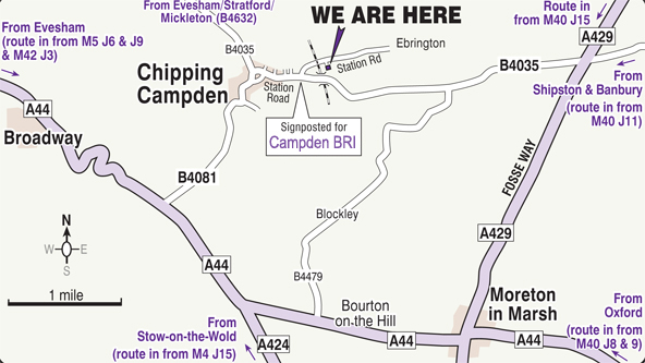 Campden BRI location map