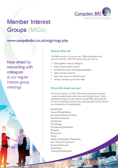 Member Interest Groups leaflet cover