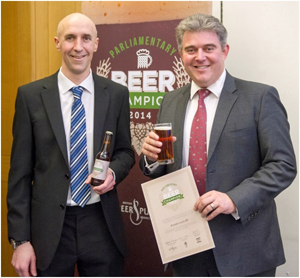 Ed Wray with Brandon Lewis MP, Pubs Minister
