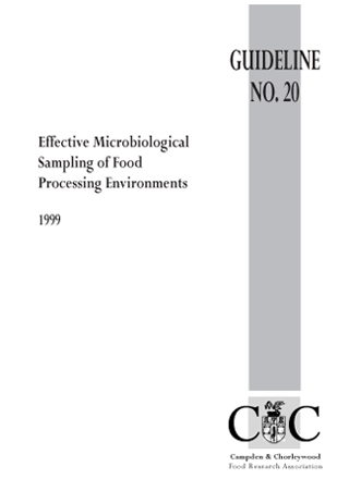 Cover for G20 Effective microbiological sampling of food processing environments