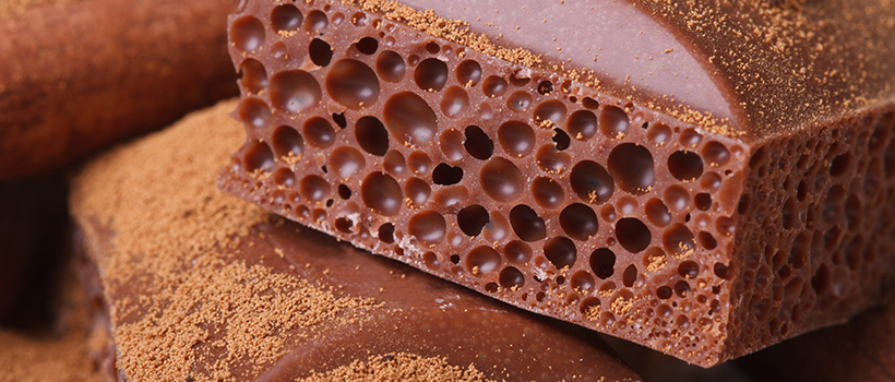 Aerated chocolate