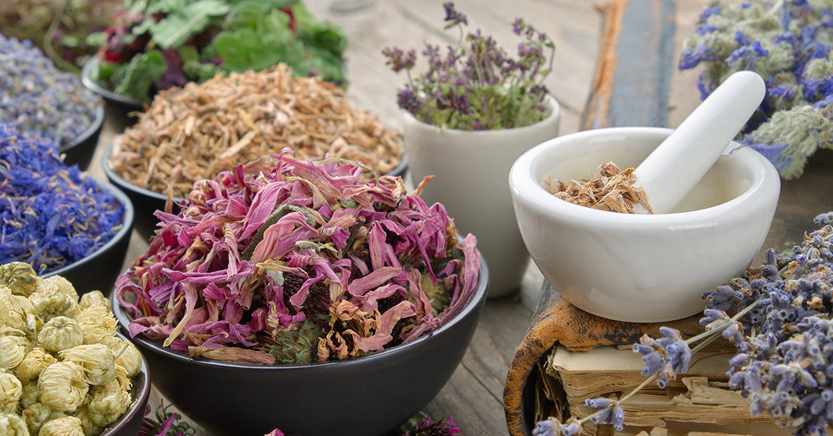 Selection of botanical ingredients