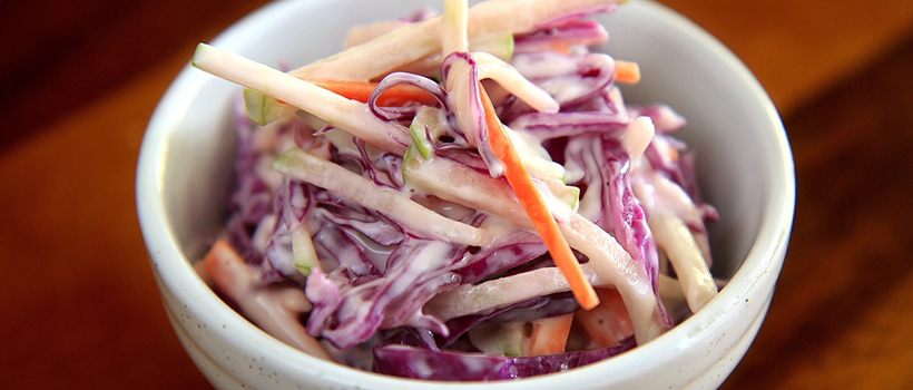 Coleslaw in bowl