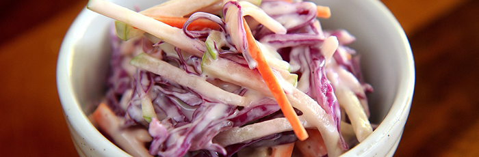 Coleslaw in bowl