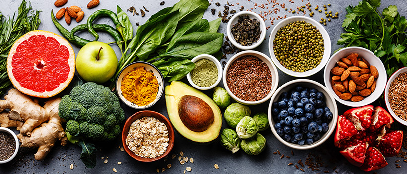 Fruit, vegetables and seed ingredients