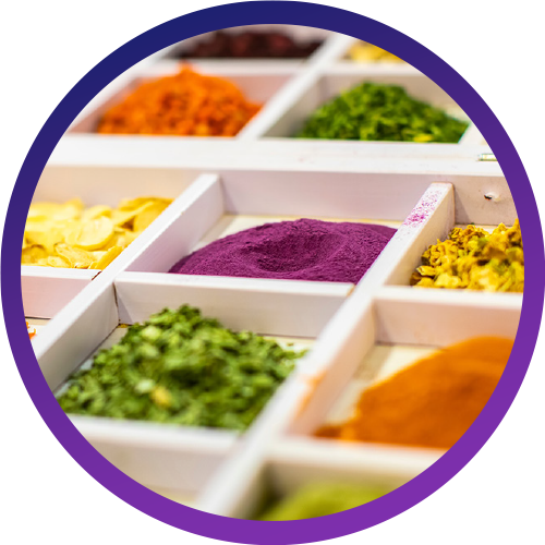 Selection of herbs and spices