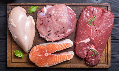 Meat, poultry and seafood analysis
