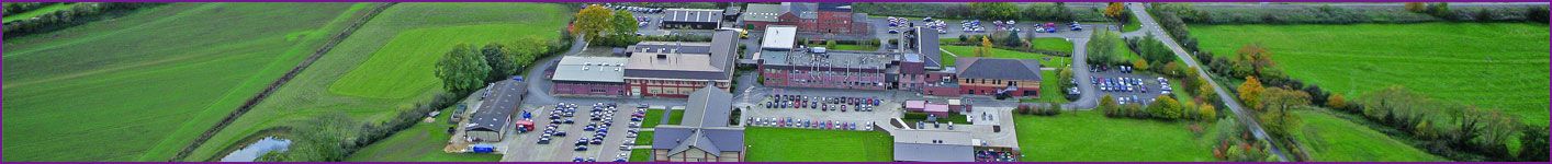 Aerial view of Campden BRI Chipping Campden site