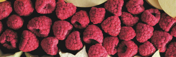 Selection of raspberries