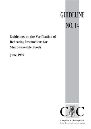 Cover for G14 Guidelines on the verification of reheating instructions for microwaveable foods