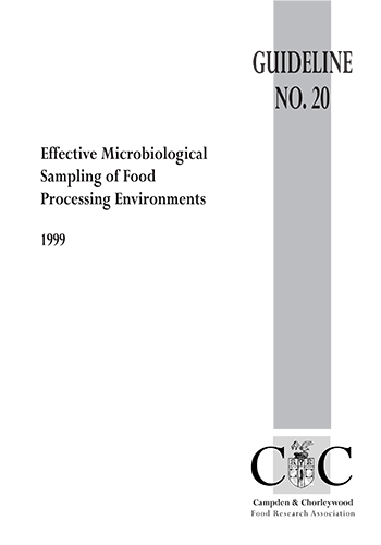 Cover for G20 Effective microbiological sampling of food processing environments