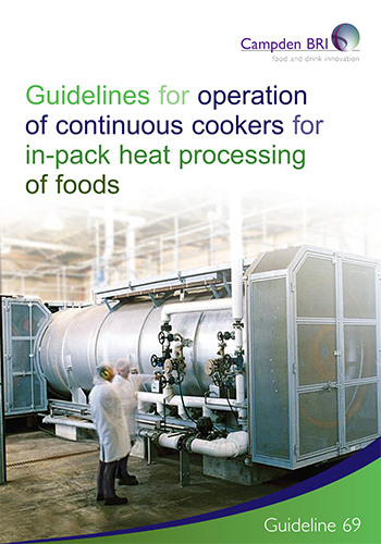 Cover for G69 Guidelines for operation of continuous cookers for in-pack heat processing of foods