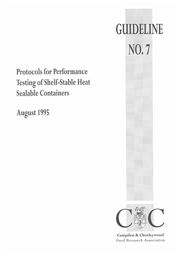 Cover for G7 Protocols for performance testing of shelf stable heat sealable containers