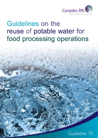 Cover for G70 Guidelines on the reuse of potable water for food processing operations