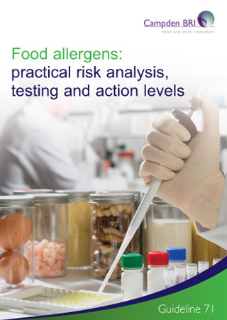 Cover for G71 Food allergens: practical risk analysis, testing and action levels