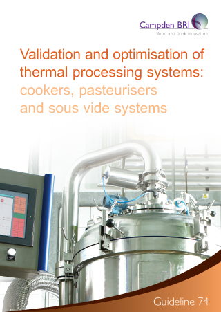 Cover for G74 Validation and optimisation of thermal processing systems: cookers, pasteurisers and sous vide systems
