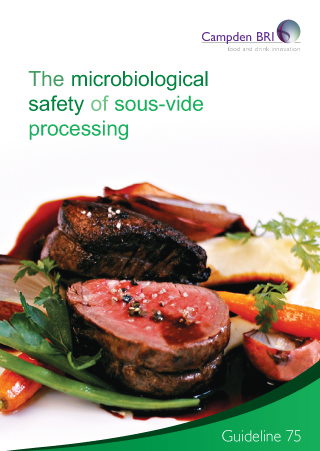 Cover for G75 The microbiological safety of sous-vide processing