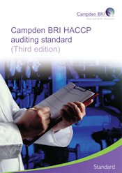 Cover for HS1P1E3 Campden BRI HACCP auditing standard  3rd Edition