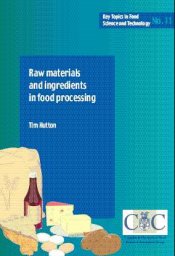 Cover for KT11 Raw materials and ingredients in food processing. Key Topic 11
