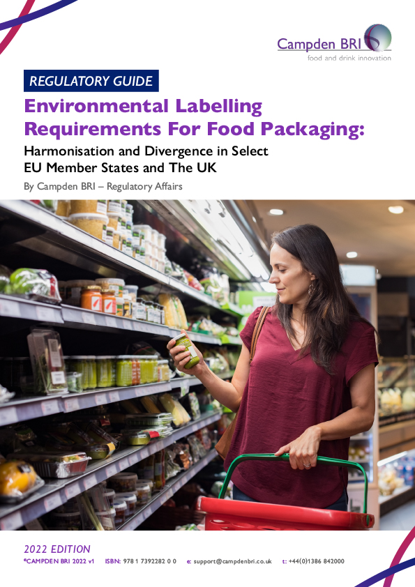 Cover for RG3 Environmental labelling requirements for food packaging