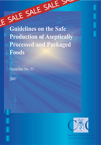 Cover for G53 Guidelines on the safe production of aseptically processed and packaged foods
